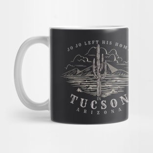 Jo Jo left his home in Tucson Arizona - vintage design Mug